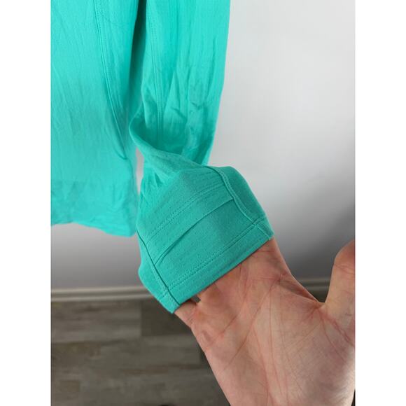 Ibkul Performance Half Zip Pullover Light Blue / Teal Size Large Womens - Picture 13 of 13